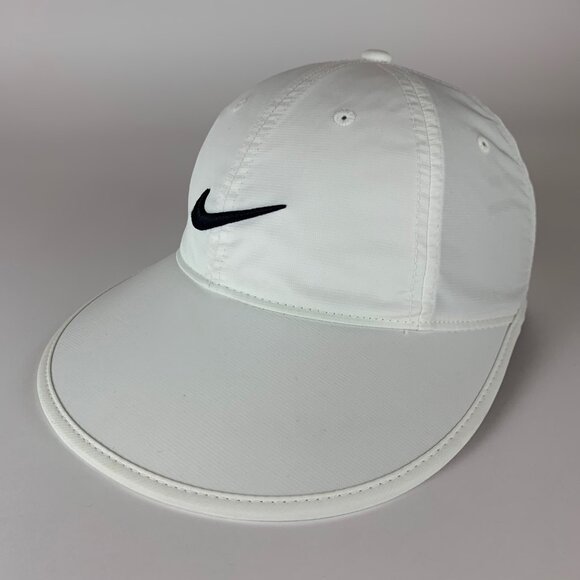 Nike Golf Womens White Wide Bill Strapback Adjustable Hat - Picture 1 of 5